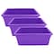 Jonti-Craft Cubby Storage Bin, Plastic, Purple, 3 PK 8014JC - alternate 1